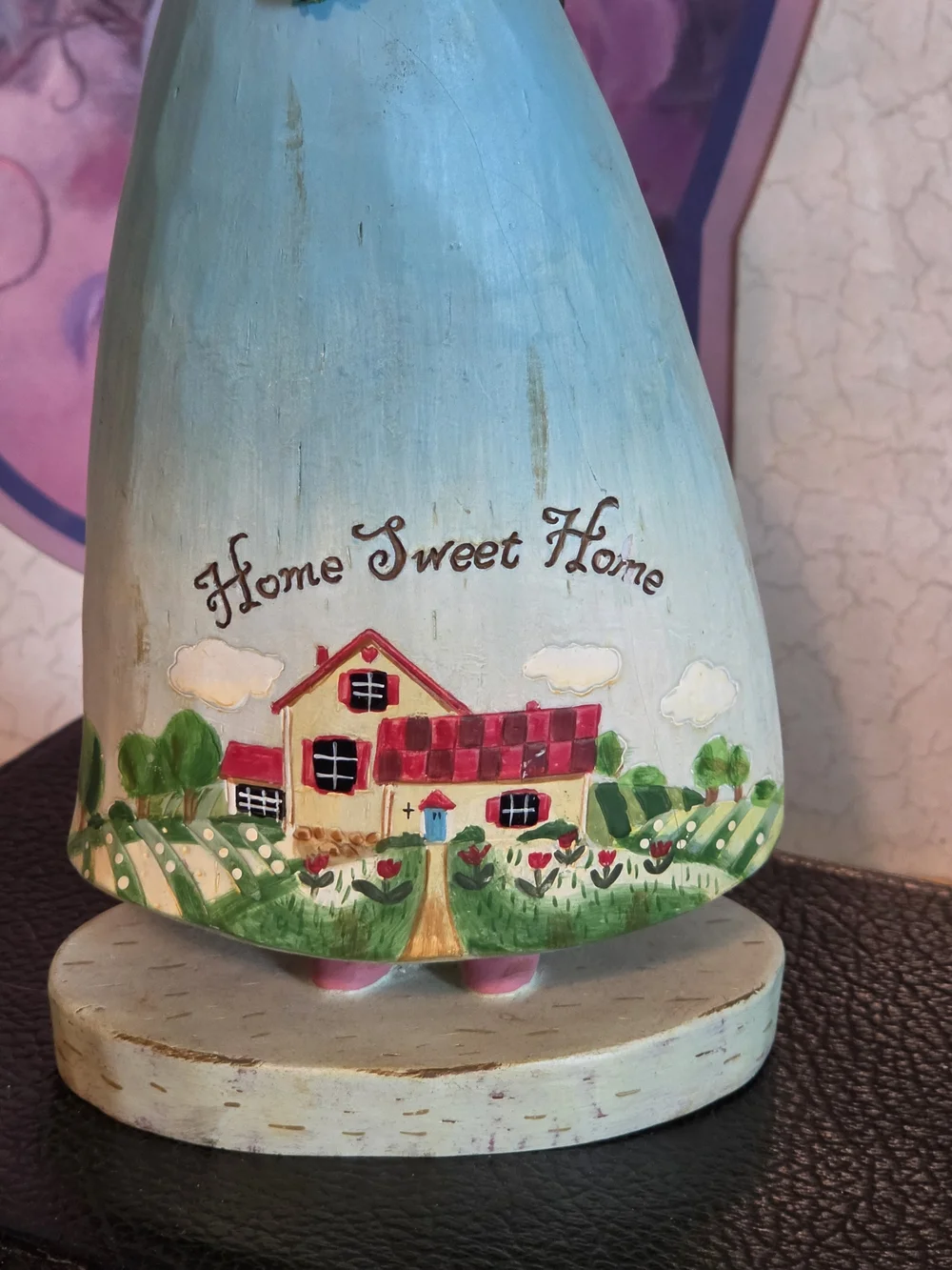 Russ Country Gatherings 'Home Sweet Home' Angel Figurine - Blue & Pink Accents